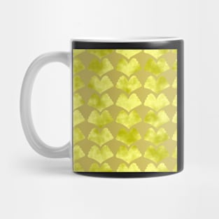 Decorator 2021 Gold Ginkgo Array on Gold 5748 Mug